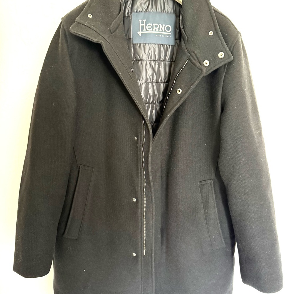 Herno Black wool Coat*SOLD*